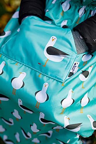 100% Waterproof Fleece-Lined Wheelchair Cozy Cover | Universal Fit For Manual And Powered Wheelchairs | Adult Size (Seagulls) #TOP1