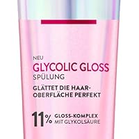 L'Oréal Paris Elvital Glycolic Gloss Spülung für glanzloses und stumpfes Haar, Haarpflege für gesunde Haare und ultimativen Glanz, Regeneration der Haarversieglung, Conditioner mit Glykolsäure, 150ml