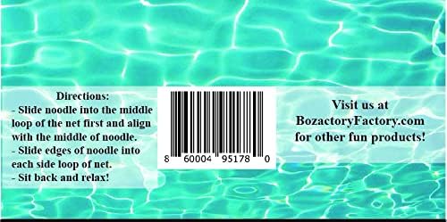 Miniatura 7 de Silla de fideos de piscina, cómoda correa flotante de malla para fideos, silla de descanso relajante, asiento de hamaca de fideos, paquete de 3,