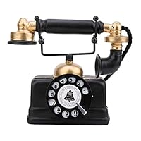 Haofy Retro Telefon Desktop Dekoration, Vintage Telefon Modell Ornament, Antikes Harz Telefon Figur für Home/Cafe/Bar/Hotel/Store/Büro Dekoration, zum Geburtstag, Weihnachten