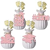 PTFNY 24 Pieces Rose Gold Glitter 2022 Graduation Favor Tags Graduation Table Centerpieces 2022 Graduation Cutouts Tags 2022 Graduation Party Decorations for Graduation Party Supplies Favor