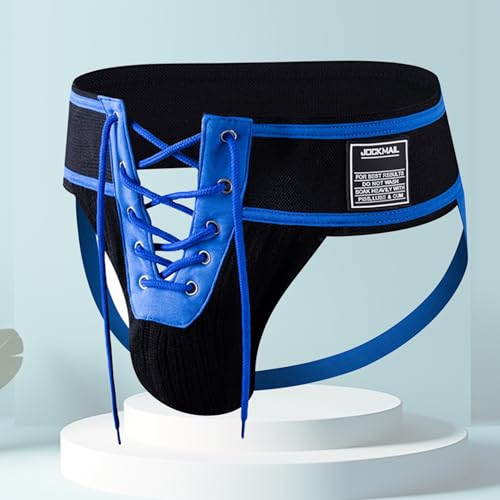 JOCKMAIL Men’s Jockstrap Sexy Underwear with Wide Waistband Breathable Athletic Supporter for Gym Sport Clubwear 2 Pack4