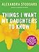Things I Want My Daughters To Know: A Small Book About the Big Issues in Life