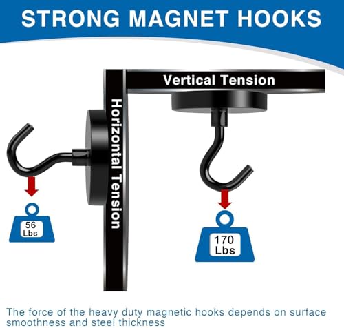 Image of LOVIMAG Magnetic Hooks for Cruise Essentials 2026 Cabins Door 25 P - 170LBS