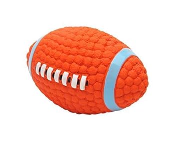 Pet Believe Dog Latex Squeaky Rugby Ball Toy (Small)