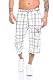 Raff&Taff Herren Bermuda Shorts Herren Sport Shorts Freizeithose Kurze Hosen Cargohose bis 4XL(RT001-Weiß-XL)