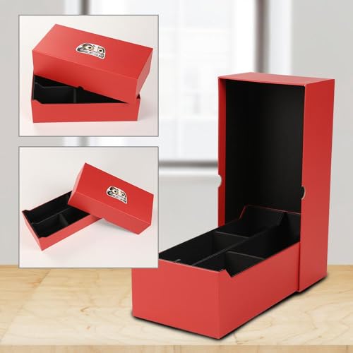 Caja de almacenamiento para monedas con Intercept Shield roja miniatura 7