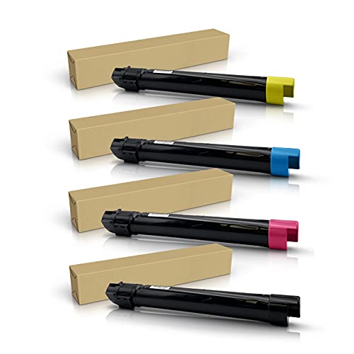 Professor Color Re-Coded Toner Cartridge Replacement for Xerox Phaser 7500 | 106R01436 106R01437 106R01438 106R01439 - High Capacity Toner