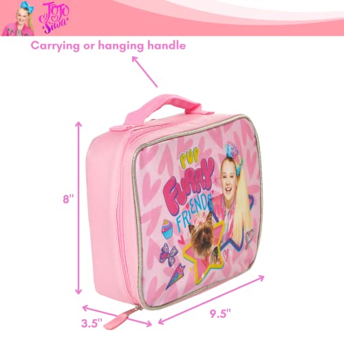 Ralme Nickelodeon Jojo Siwa Lunch Box With Diy Water Bottle Stickers- Kids Soft Insulated Lunch Bag For Kids #TOP2