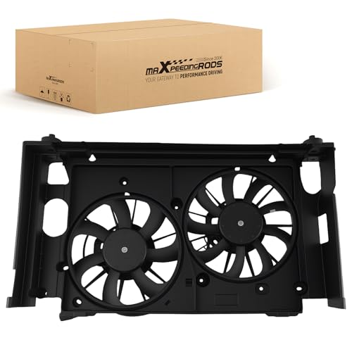 Image of maXpeedingrods Dual AC Condenser Radiator Cooling Fan Fit for Toyota Prius 2010-2015, for Toyota Prius V 2012-2018, for Lexus CT200H 2011-2017, 1671137040 TO3115159
