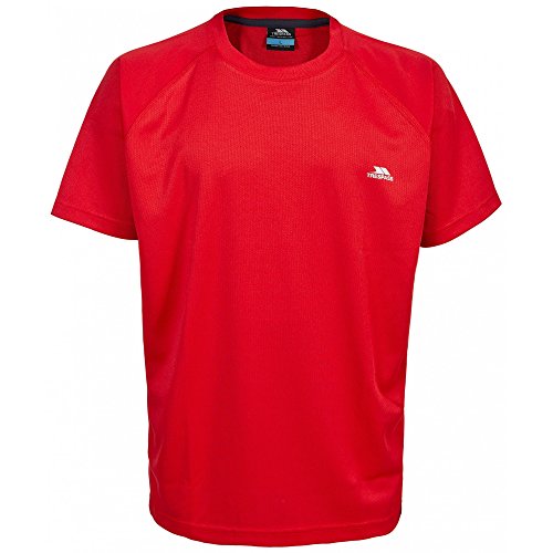 Image of Trespass Debase, Red, XS, Quick Dry T-Shirt for Men, X-Small, Red