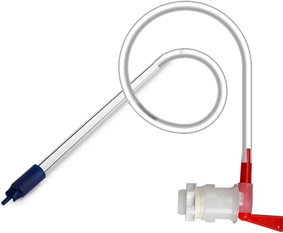 1pc Homebrew Beer Bottle Filler Kit 100CM Hose & Bucket Spigot Valve - Food Grade PP & Silicone for Wine and Beer Brewing(White)