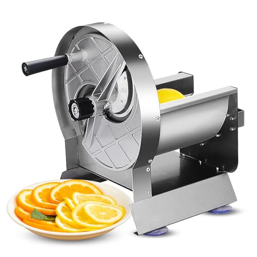 Consejos para Comprar Rebanadora - los más vendidos. 45 Cortador manual comercial de frutas y verduras de 0,2 a 1 mm de espesor ajustable, cortador manual de verduras de acero inoxidable para cortar frutas, patatas, limón, cebolla,...