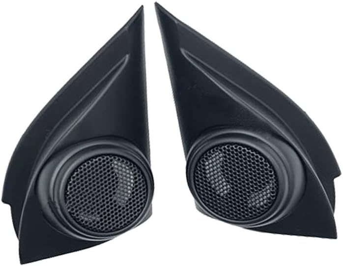 1 Pair Car Front Left and Right Door Tweeters Triangle Speakers Cover Panel Trim Frame Mount for Chevrolet Groove 2020 21 2022