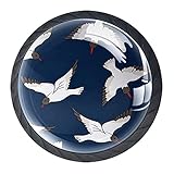 APPLICAZIONI: Il set di 4 pomelli per mobili è adatto per cassetti, armadi, cucina, cassettiere, cassettiere, pattumiere, armadietti, ecc. Pomelli davvero belli per la decorazione della casa.