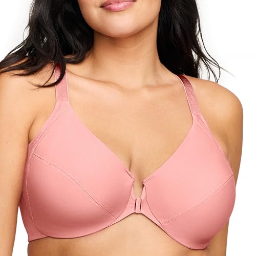 Image of Glamorise Full Figure Plus Size Front-Closure Smoothing Wonderwire Bra Underwire #1247