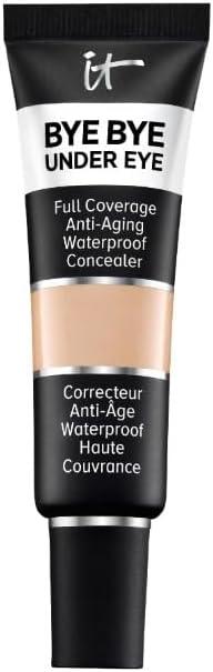 IT Cosmetics Bye Bye Under Eye Concealer, 12 ml, Hochpigmentiert, Hautglättend und feuchtigkeitsspendend, Für ein natürliches Finish, Wasserfest und nicht krümelnd