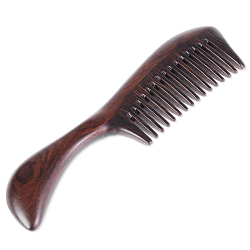 Peine de Madera Natural Sandalwood Antiestático miniatura 3
