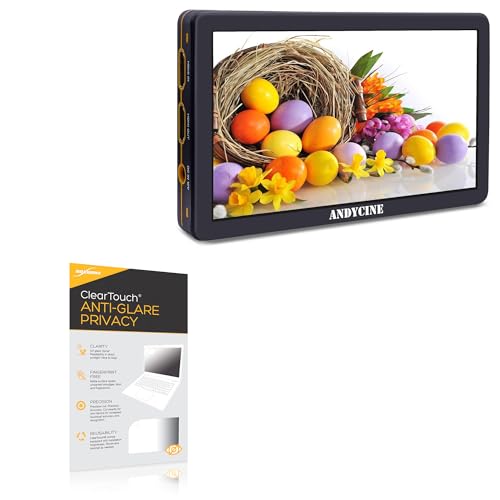 BoxWave Screen Protector Compatible with Andycine T6 - ClearTouch Anti-Glare Privacy (2-Pack), Privacy Screen Protector Flexible Film Anti-Glare