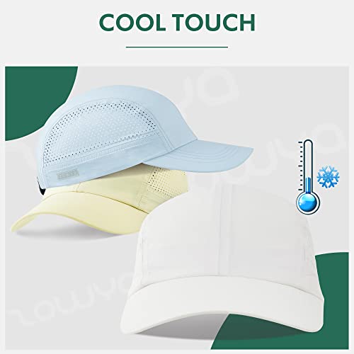 Zowya Cool Sun Hat Outdoor Sport Cap Breathable Quick Drying Waterproof Unstructured Running Climbing For Men Women White thumb #1
