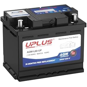 UPLUS BCI Group 47 Car Battery, AGM...