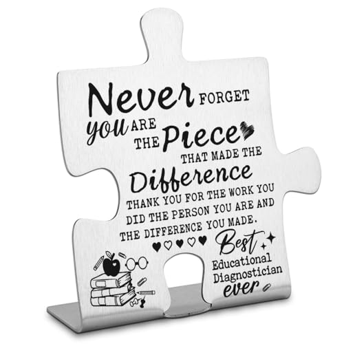 Thank you Appreciation gifts for Educational Diagnostician, Going Away Retirement Gift for Educational Diagnostician, Inspirational gifts for SPED Evaluation Team Decor Signs & Plaques-DX405