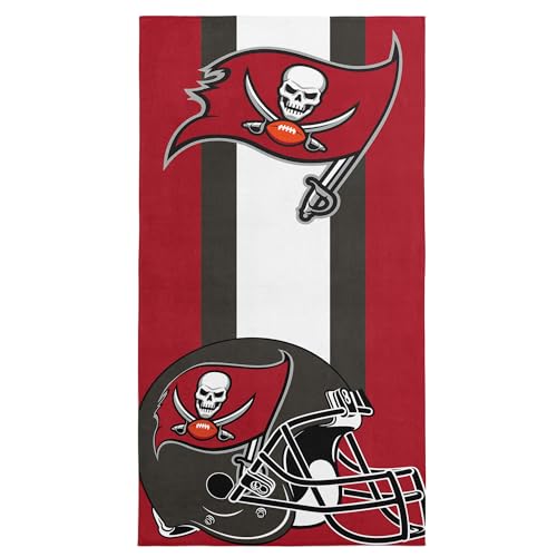 Image of Northwest NFL Tampa Bay Buccaneers Unisex-Adult Beach Towel, 30 inch x 60 inch, Zone Read