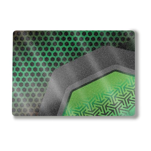 Image of Glossy Glitter Laptop Skin Compatible with Alienware M18 R2 (2024) - Hex Green - Premium 3M Vinyl Protective Wrap Decal Cover - Easy to Apply | Crafted in The USA by MightySkins
