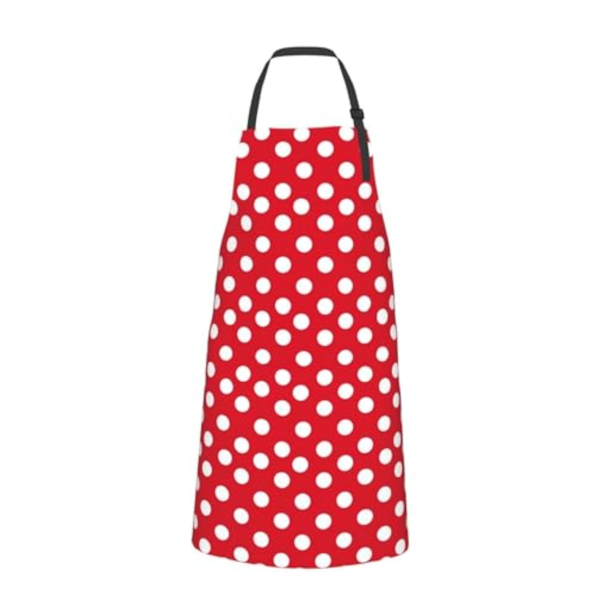 Red Polka Dot Apron with Pockets