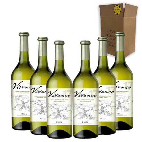 Vivanco Blanco - Ideal para Maridar con Pescados y Arroces - Pack 6 Botellas 75cl