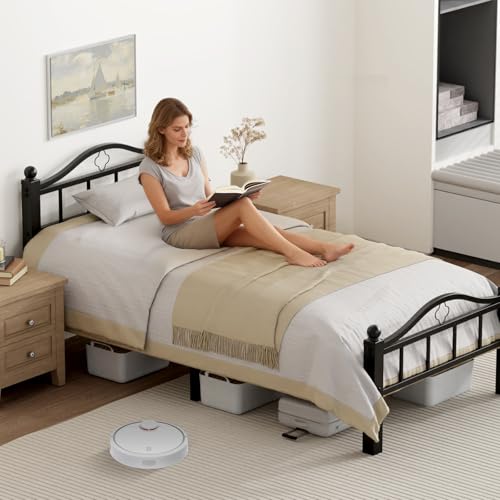 Image of XL Twin Bed Frame with Headboard