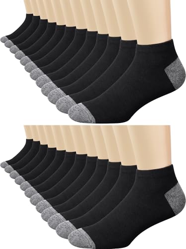 Image of Foaincore 60 Pairs Ankle Socks Bulk for Men Women, Low Cut Breathable Cushioned Athletic Running No Show Socks Multipack