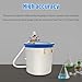 Vacuum Chamber, 3 Gallon - Stainless Steel with Lid Degassing Chamber Perfect, Low Noise Resin Vacuum Chamber Perfect for Stabilizing Wood, Degassing Silicones, Epoxies and Essential Oils