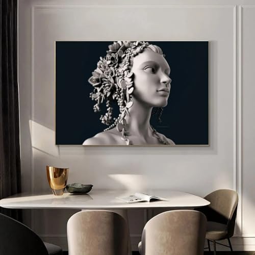 Decoration interieure murale moderne tableau fille abstraite pour salon