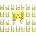 Kodobo 100 Pack Auto Fuses 20 AMP APM/ATM 32V Mini Blade Style Fuses 20A Short Circuit Protection Car Fuse - 100Pack