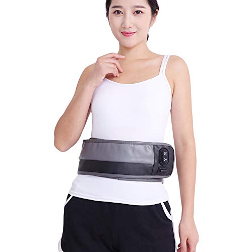 ZFF Vibración Masaje Soporte Lumbar Cinturón Calorífico Ajustable para Atrás Cintura...