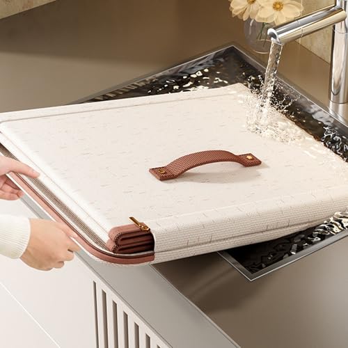Boîte de rangement pliable haut de gamme en toile de coton avec zip robuste