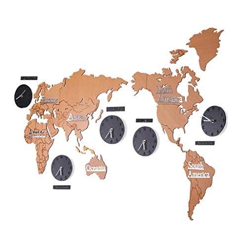 Horloge de carte du monde pour salon et bureau : créez un espace inspirant et calme
