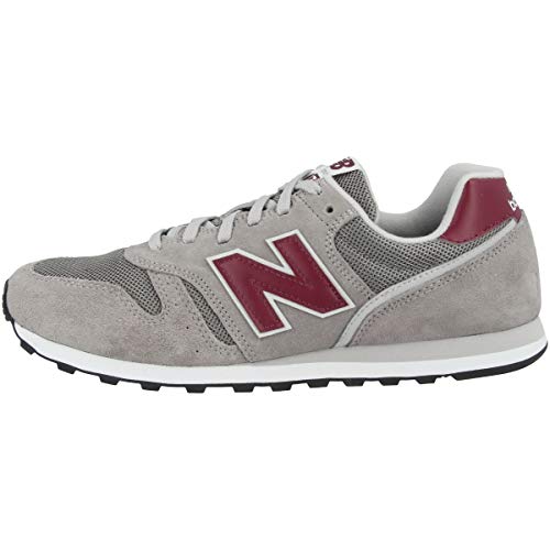 Image of New Balance Men's 574 V2 Trainers, Grey Grey Red Ad, 9