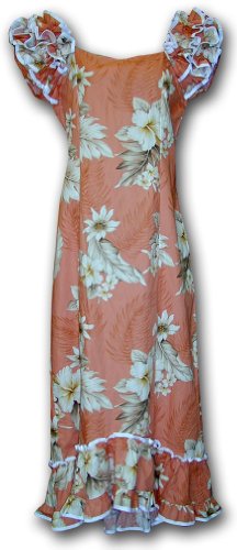 Pacific Legend Muumuu Hawaiian Dresses The Luau Peach 2XL 334-3162