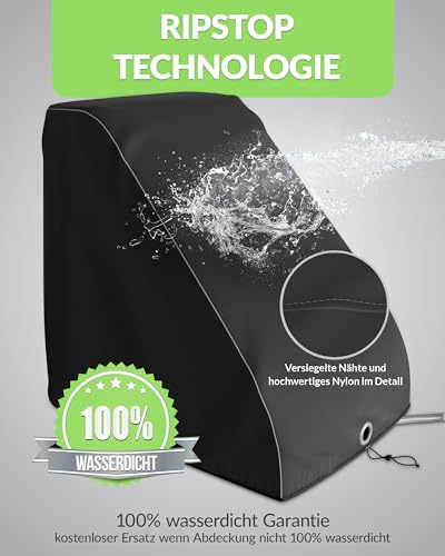 Universal Fahrradanhänger Abdeckung als Regenschutz und Sonnenschutz für Thule, Croozer Qeridoo,Hundeanhänger oder Kinderwagen -Perfektes Zubehör als Faltgarage und Regenverdeck