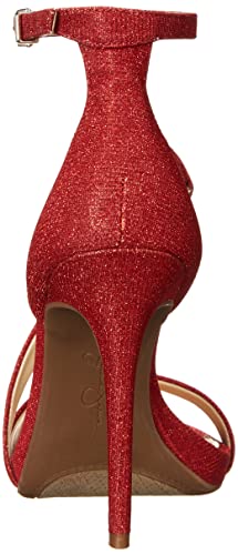 Jessica Simpson Women's Rayli Ankle Strap Heeled Sandal, Intense Red, 9 #TOP2