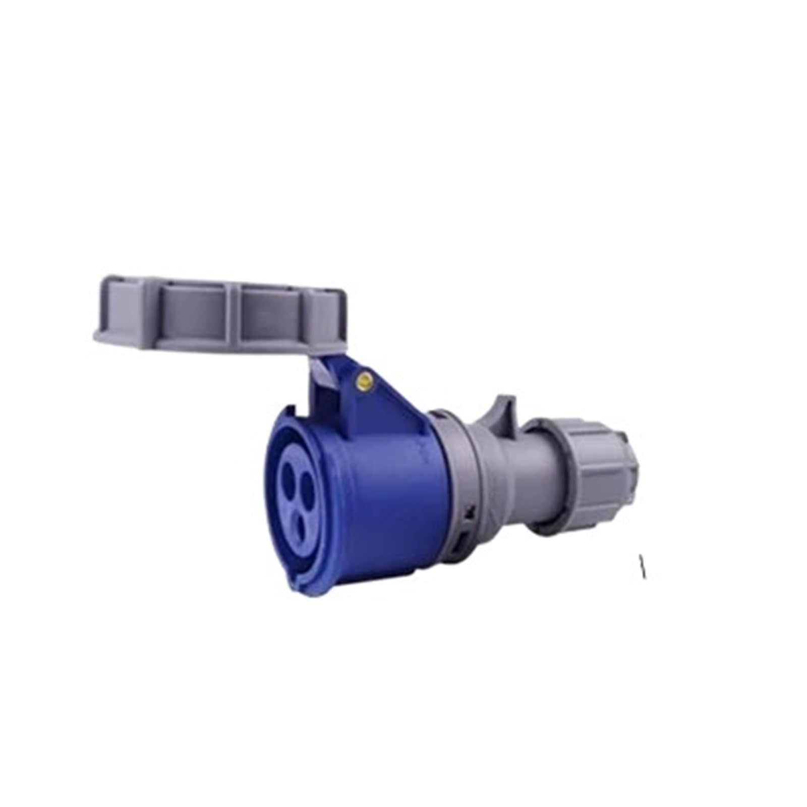 Enchufe industrial IP67 trifásico de 32A para panel o montaje empotrado 8