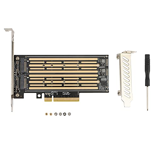 Carte Riser M.2 NVME vers PCIE X8 double disque dur SSD extension rapide carte mere