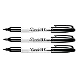 Sharpie Tec Trace Element Certified Marker Black Fine Point 3-Markers 13401