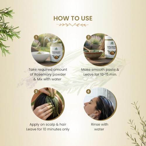 Image of Havintha Natural Rosemary Dried Leaves Powder - 100% Pure & Natural Herb for Hair Growth - 100 gm | Made from premium-quality dried rosemary leaves, finely ground with no added chemicals