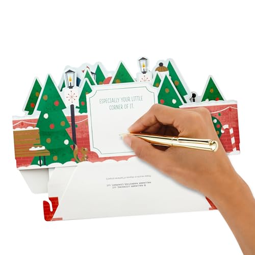 Hallmark Cartão de Natal Pop Up Musical Pop Up Paper Wonder com luzes (cantores)