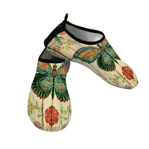 Zapatos deportivos acuáticos unisex para natación surf y yoga con flores