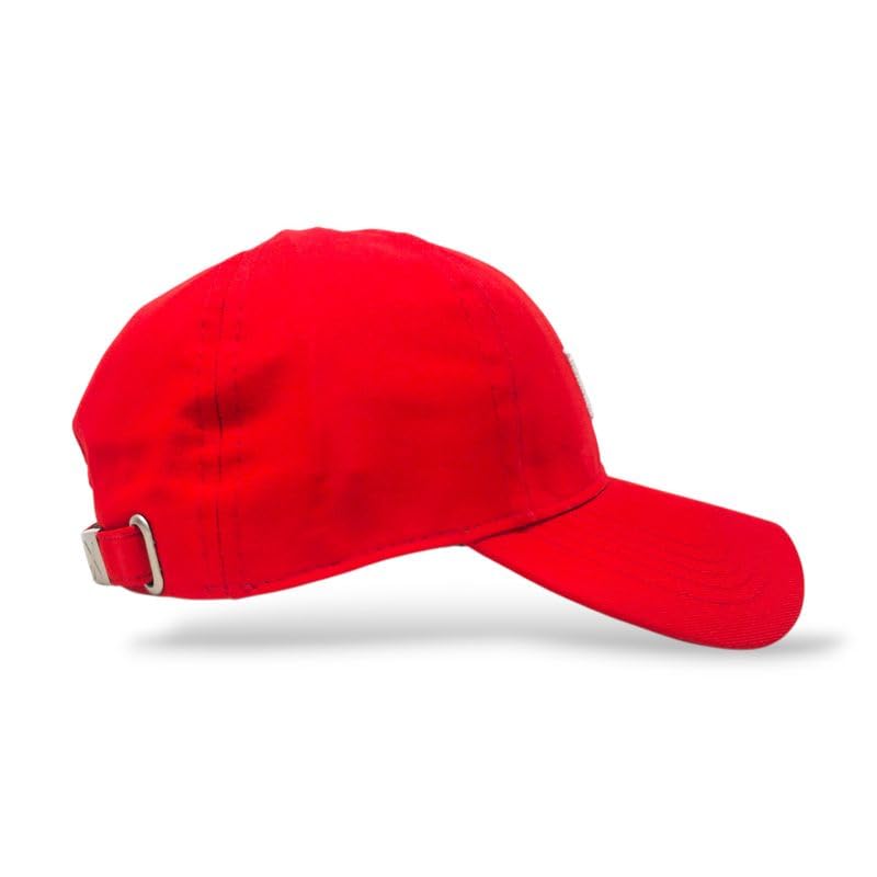 Unisex Cotton Baseball Cap for Men & Women | Adjustable Casual Hat with “W What?” Embroidery | Trendy Street Style Cap for Outdoor, Travel (Red) 2
