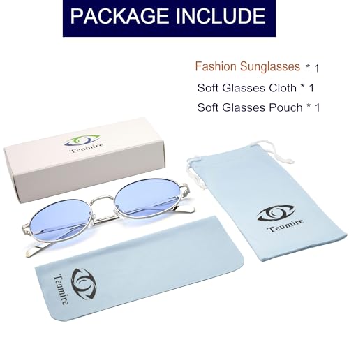 Image of Retro Oval Sunglasses for Women Men Trendy Gold Sun Glasses Vintage Metal Frame Shades